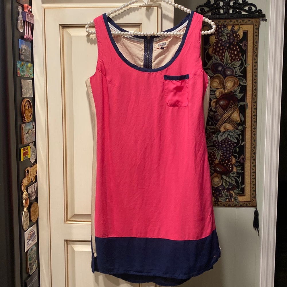 Tommy Hilfiger Color Block Sleeveless Dress